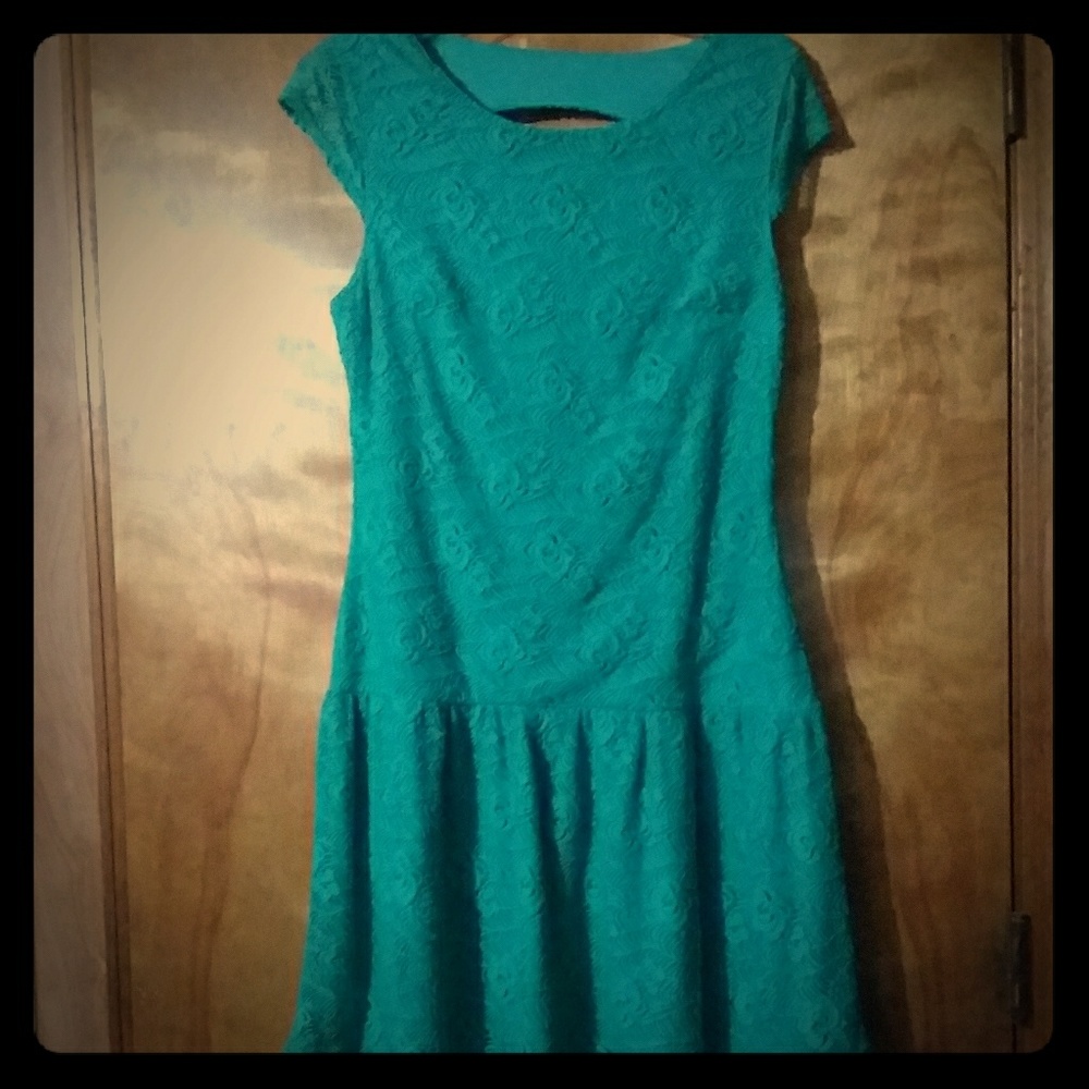 Sequin Hearts Lace Floral Dress